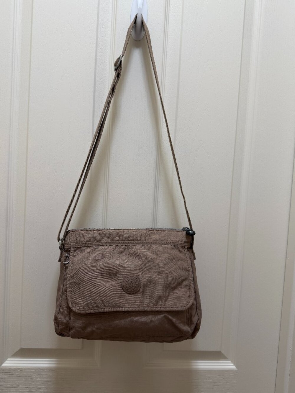 Kipling Women Crossbody Shoulder Lightweight Bag Taupe Casual Durable Style Boho